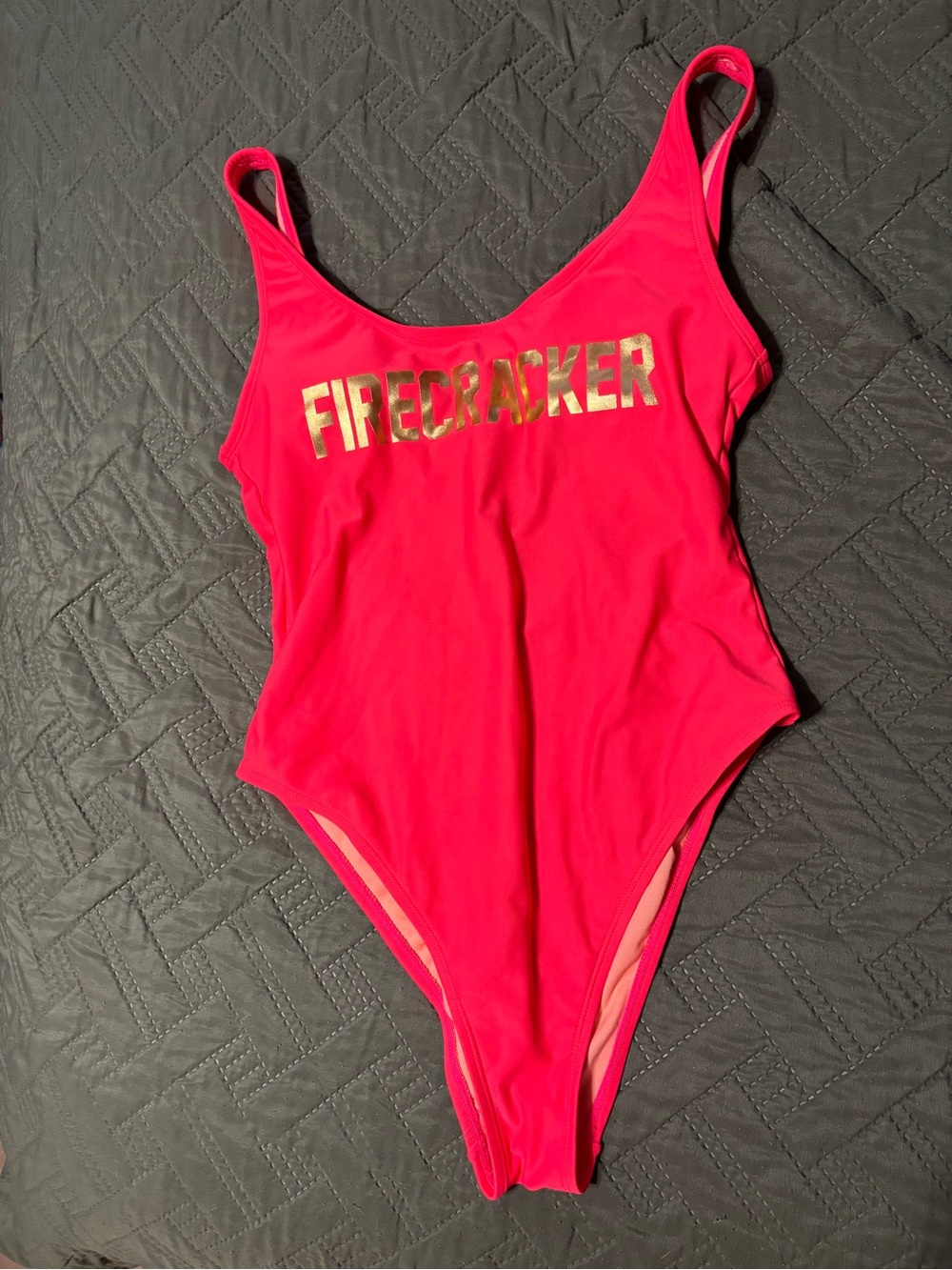 Target Pink "Firecracker" One-Piece Swimsuit